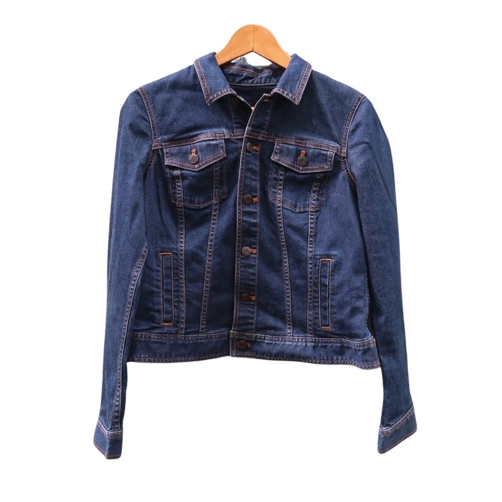 Med, Virgin of Guadalupe Appliqued Denim Jacket