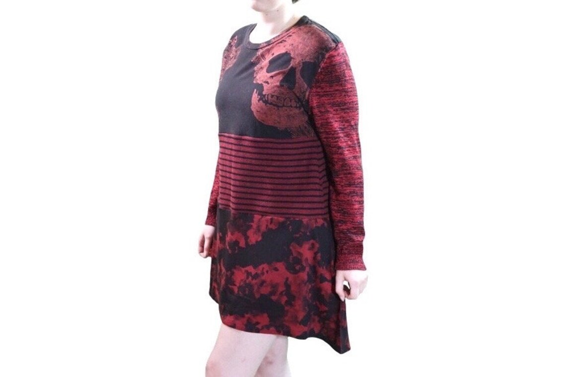 Gothic Skull Graphic Dress, size Medium