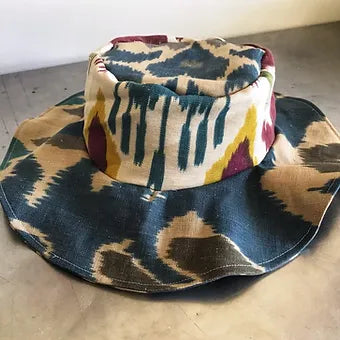 Ikat Floppy Wide Brim Hat