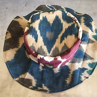 Ikat Floppy Wide Brim Hat