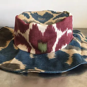 Ikat Floppy Wide Brim Hat