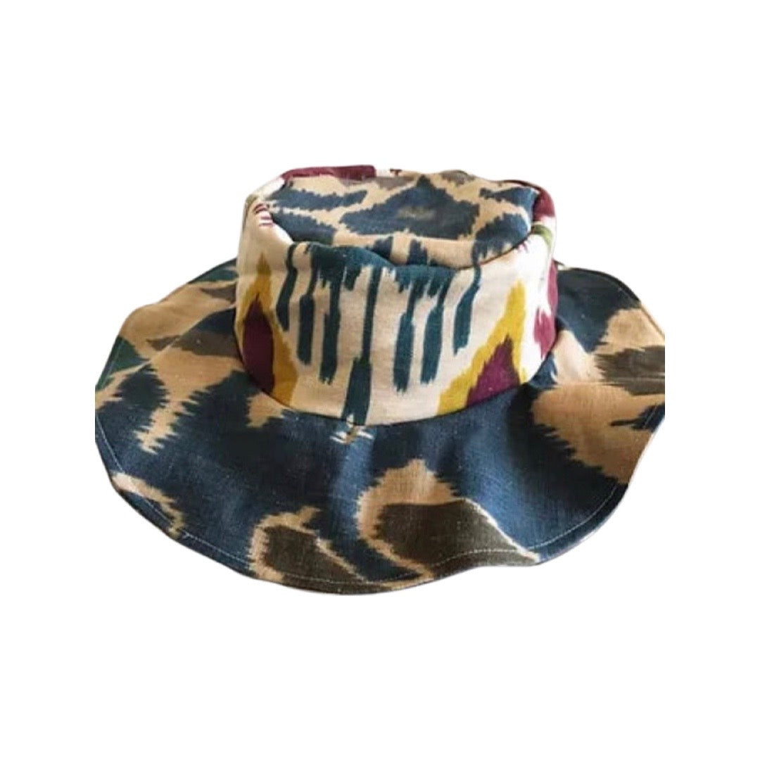 Ikat Floppy Wide Brim Hat