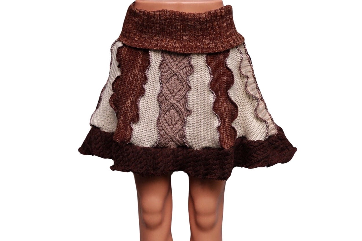 Med. Reworked Woodland Sweater Skirt