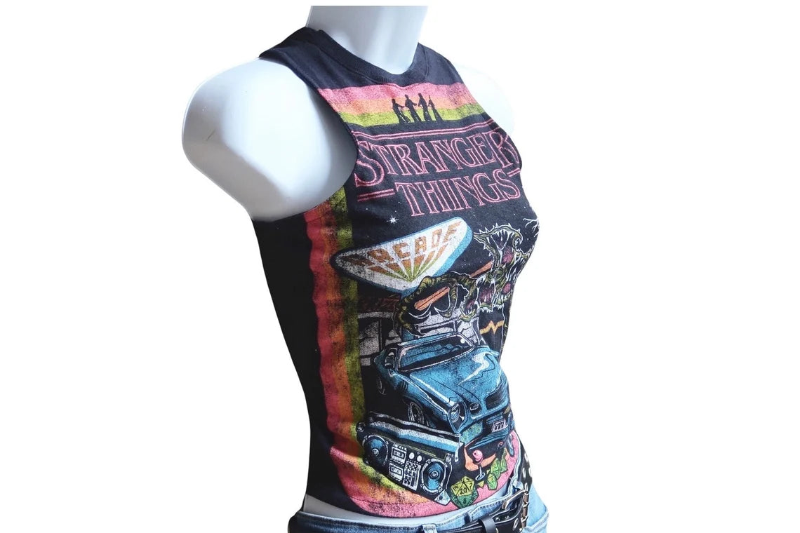 Reworked Graphic Print Tank Top