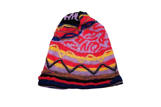 Coogi Style Multi Colored Slouchy Beanie Hat