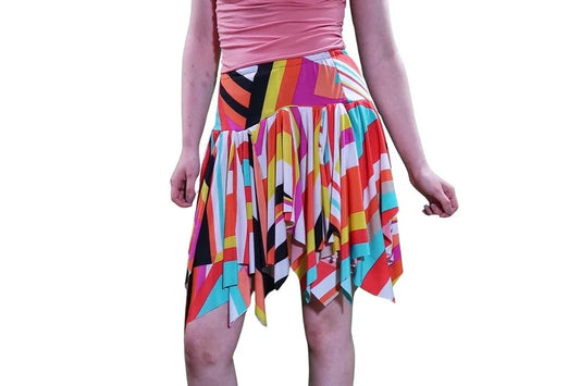 Multi-Colored Flowy Skirt, size Medium/Large