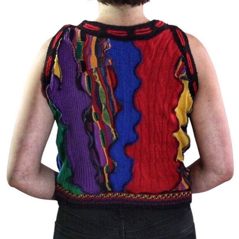 L/XL One of a Kind Multi Sleeveless Sweater