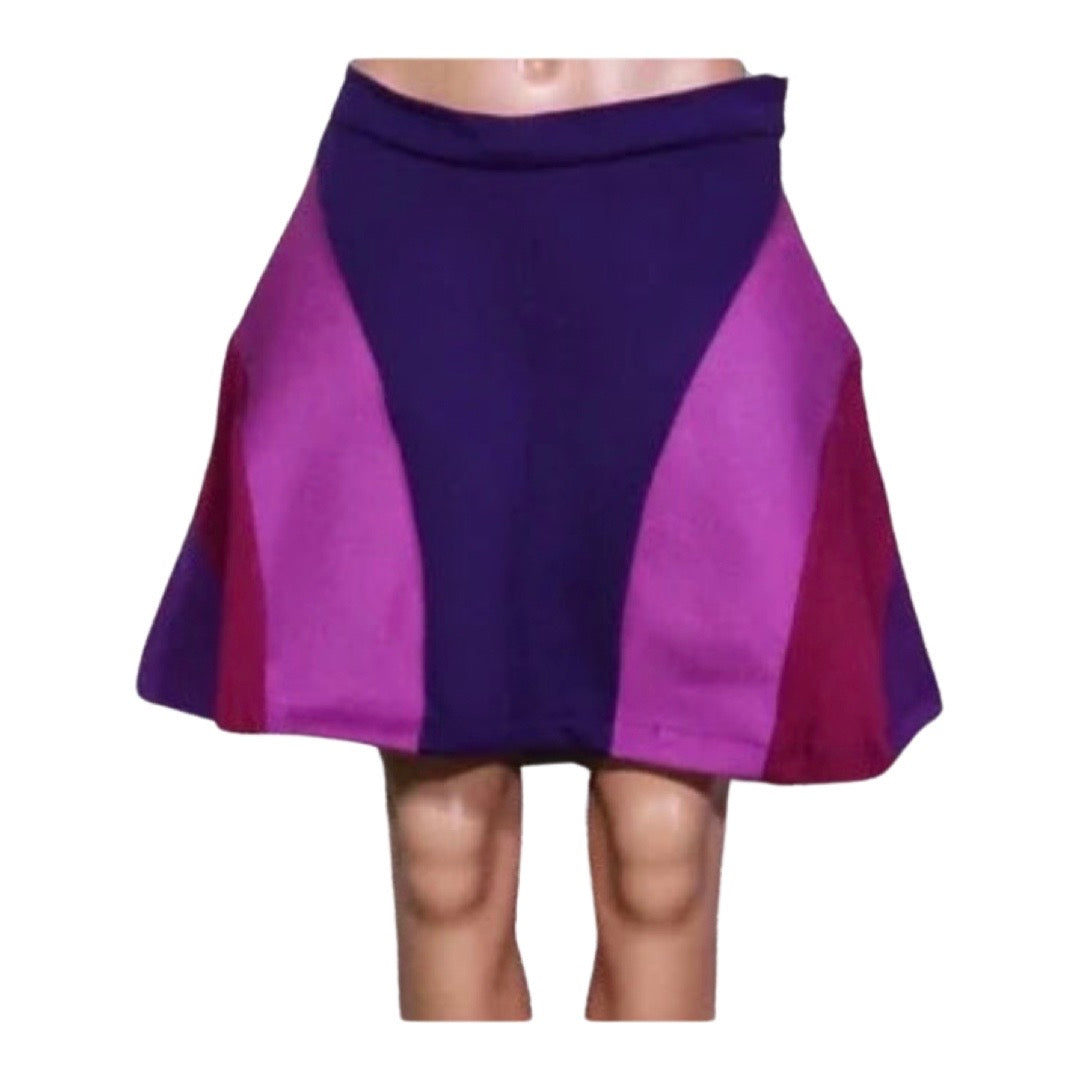 Med. Reworked Purple Skater Skirt