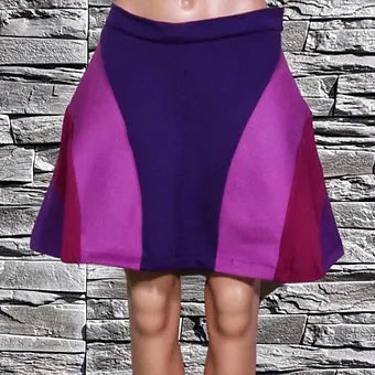 Med. Reworked Purple Skater Skirt