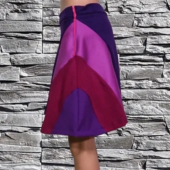 Med. Reworked Purple Skater Skirt