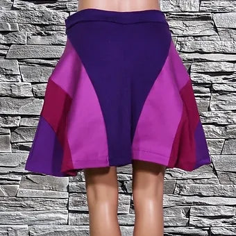 Med. Reworked Purple Skater Skirt